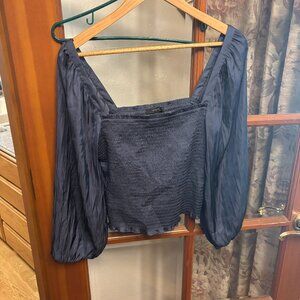 Medium Silky J. Crew Top in a lovely blue